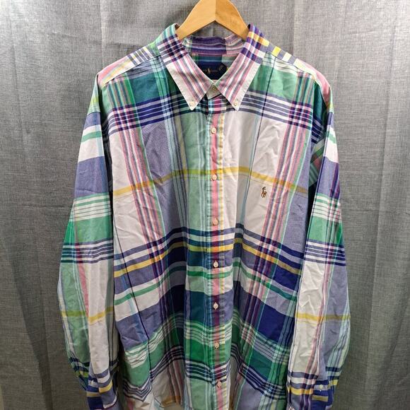 (Pair) Ralph Lauren Polo Shirts Men Size 3XL Multicolor Long Sleeve Shirts - Picture 2 of 15